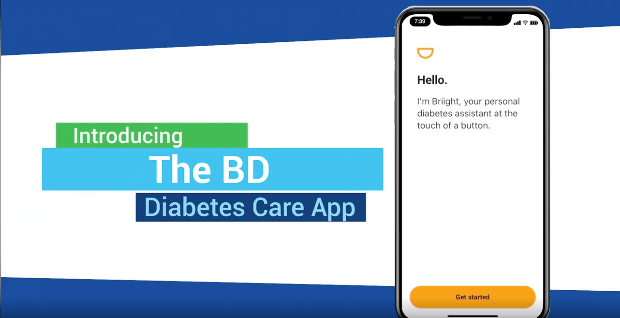 BD Diabetes Care app screens