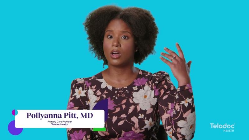 Teladoc Health primary care provider on camera